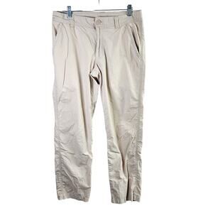 Mens Columbia Regular Fit Outdoor Utility Khaki Tan Pants 100% Cotton Size 32x32